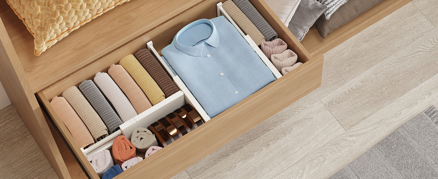 Multi-functional drawer organizer usage